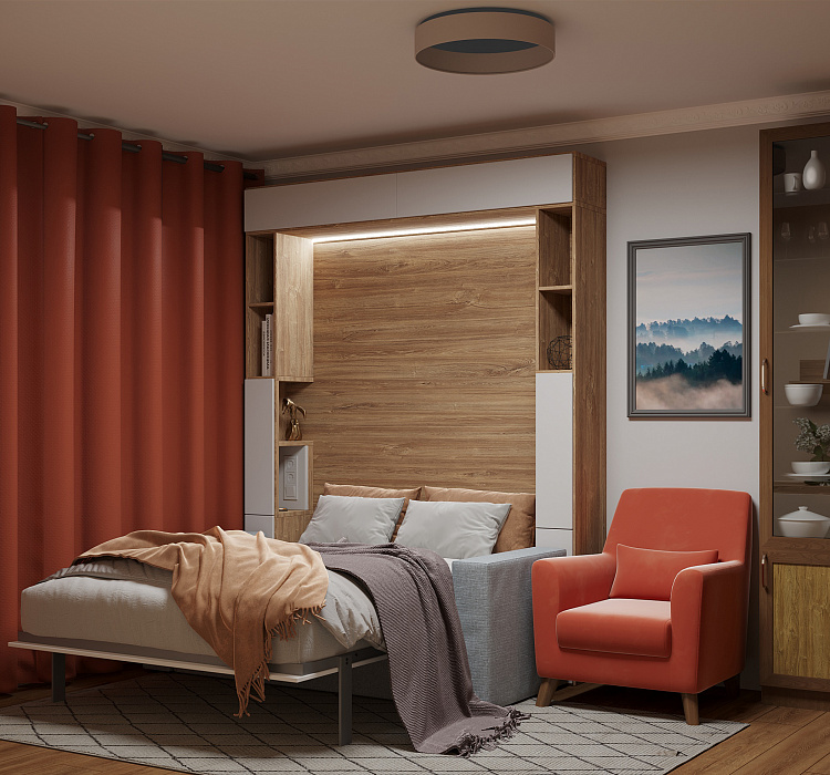 Меблировка квартир Мебель-трансформер в комнату 14м²