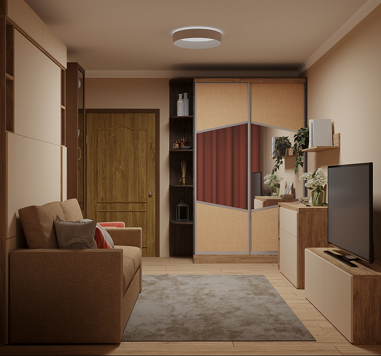 Меблировка квартир Мебель-трансформер в комнату 14м²